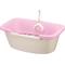 Show in main carousel: Richell Paw Trax Adjustable Entry Cat Litter Box, Pastel Pink slide 5 of 10