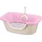 Show in main carousel: Richell Paw Trax Adjustable Entry Cat Litter Box, Pastel Pink slide 4 of 10