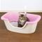 Show in main carousel: Richell Paw Trax Adjustable Entry Cat Litter Box, Pastel Pink slide 2 of 10