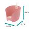Show in main carousel: Richell PAW TRAX High Wall Cat Litter Box, Salmon Pink slide 3 of 4