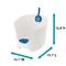 Show in main carousel: Richell PAW TRAX High Wall Cat Litter Box, White/Blue slide 3 of 4