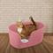 Show in main carousel: Richell PAW TRAX High Wall Cat Litter Box, X-Large, Salmon Pink slide 4 of 7