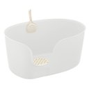 Richell PAW TRAX High Wall Cat Litter Box, X-Large, White