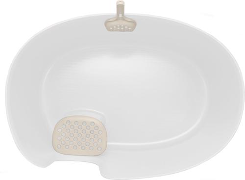 Show full view: Richell PAW TRAX High Wall Cat Litter Box, X-Large, White slide 4 of 8