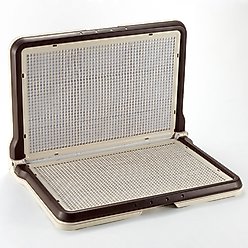 Richell Paw Trax High Wall Dog Potty Pad Tray, Brown