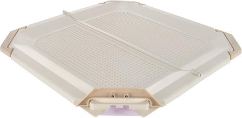 Show full view: Richell PAW TRAX Mesh Dog Potty Pad Holder, Ivory slide 3 of 6