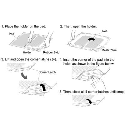 Show full view: Richell PAW TRAX Mesh Dog Potty Pad Holder, Ivory slide 6 of 6