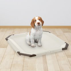 Richell PAW TRAX Mesh Dog Potty Pad Holder, Pink, Light Beige & Brown