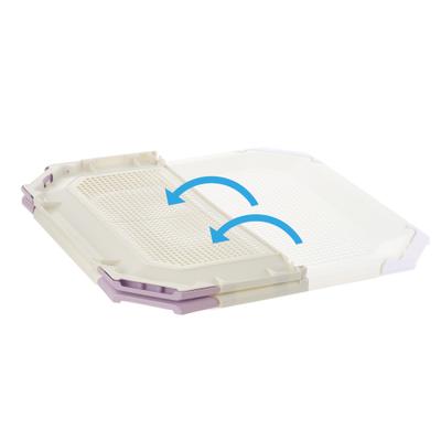 Show full view: Richell PAW TRAX Mesh Dog Potty Pad Holder, Pink, Light Beige & Lavender slide 3 of 3