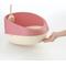 Show in main carousel: Richell PAW TRAX Rimmed Cat Litter Pan, Salmon Pink slide 4 of 5