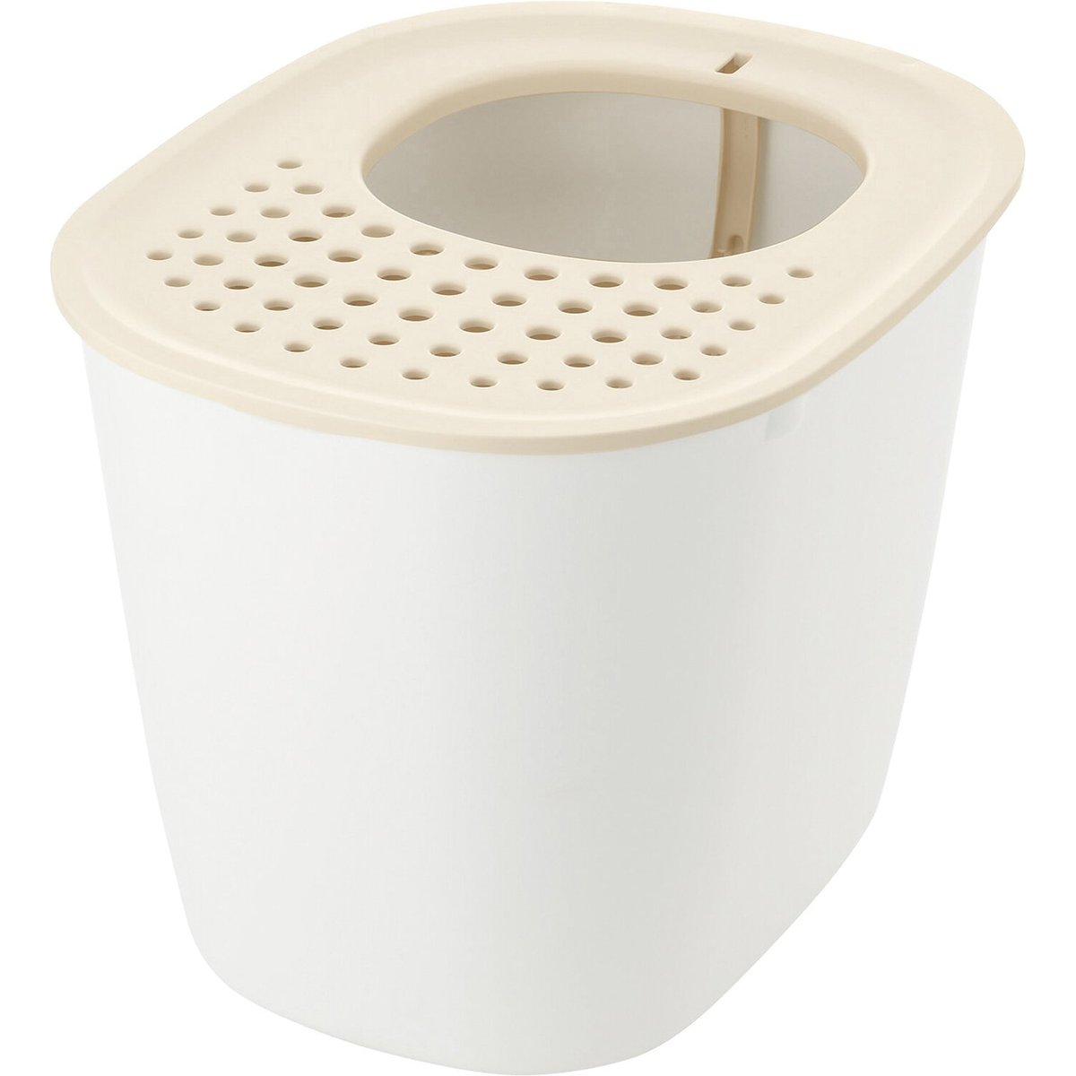 Richell PAW TRAX Top Entry Cat Litter Box, White