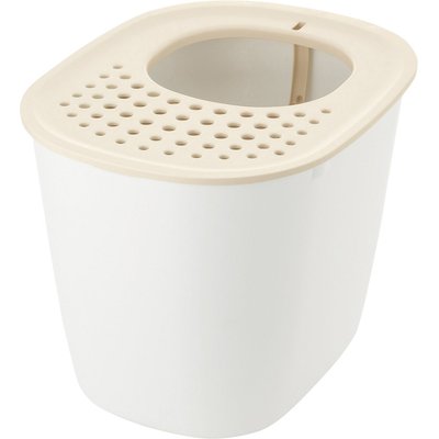 Richell Richell PAW TRAX Top Entry Cat Litter Box, White