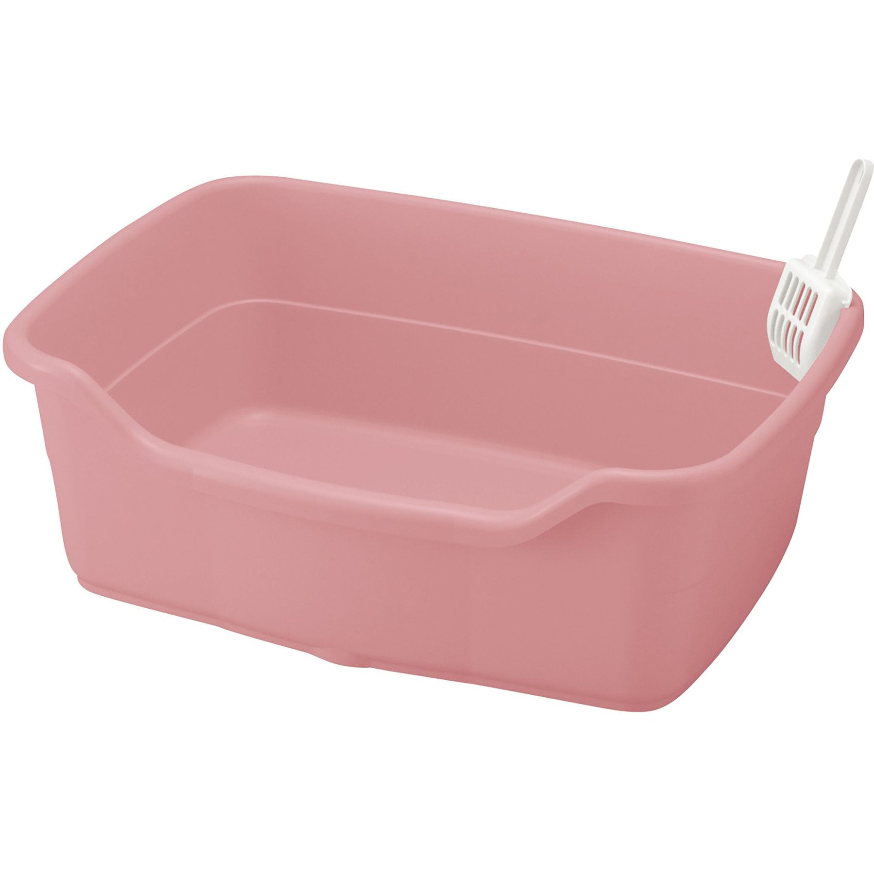 Richell Paw Trax Wide Cat Litter Pan, Pink