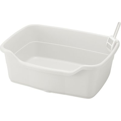 Richell Richell Paw Trax Wide Cat Litter Pan, White