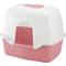 Show in main carousel: Richell Paw Trax Wide Hooded Cat Litter Box, Pink slide 1 of 8