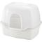 Show in main carousel: Richell Paw Trax Wide Hooded Cat Litter Box, White slide 1 of 8