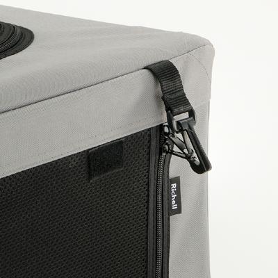 Show full view: Richell Portable Folding Travel Cat Condo, Gray slide 7 of 10