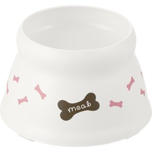 Richell Raised Dog Bowl, Bone, Small