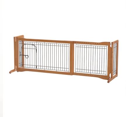 Show full view: Richell Sitter Freestanding Dog Gate, Autumn Matte slide 2 of 7