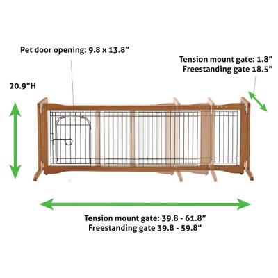 Show full view: Richell Sitter Freestanding Dog Gate, Autumn Matte slide 3 of 7