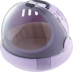 Richell Space Capsule Dog & Cat Carrier & Bed, Lavender