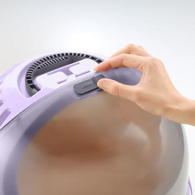 Show full view: Richell Space Capsule Dog & Cat Carrier & Bed, Lavender slide 7 of 10