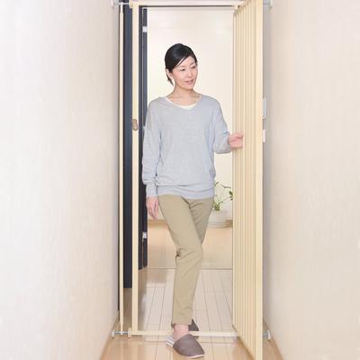 Show full view: Richell Steel Cat Extra Tall Safety Gate, 70-in, Beige slide 8 of 11