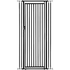 Richell Steel Cat Extra Tall Safety Gate, 70-in, Black