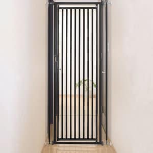 Richell Steel Cat Extra Tall Safety Gate, 70-in, Black