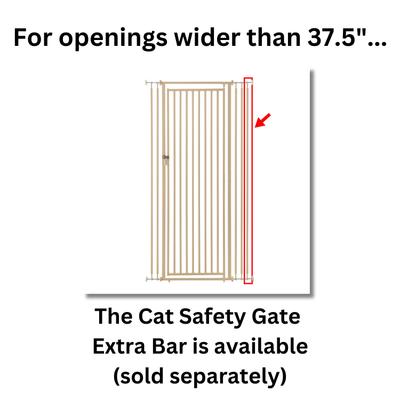 Show full view: Richell Steel Cat Extra Tall Safety Gate, 70-in, White slide 8 of 10