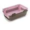 Show in main carousel: Richell Travel Cat & Dog Carrier, Pink/Brown, Medium  slide 3 of 4