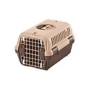 Richell Traveler Dog & Cat Carrier, Soft Tan & Brown, Small