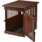 Show in main carousel: Richell Wooden End Table Dog Crate, Dark Brown, Small slide 4 of 5