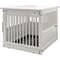 Show in main carousel: Richell Wooden End Table Dog Crate, White, Medium slide 1 of 5