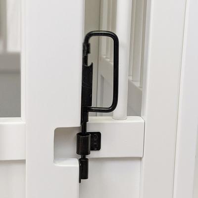 Show full view: Richell Wooden End Table Dog Crate, White, Medium slide 5 of 5