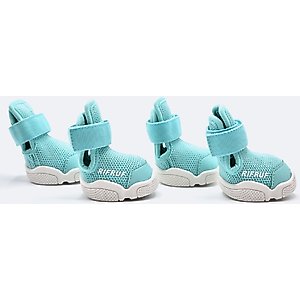 RIFRUF Caesar 1 Dog Boot, Aqua, size 0