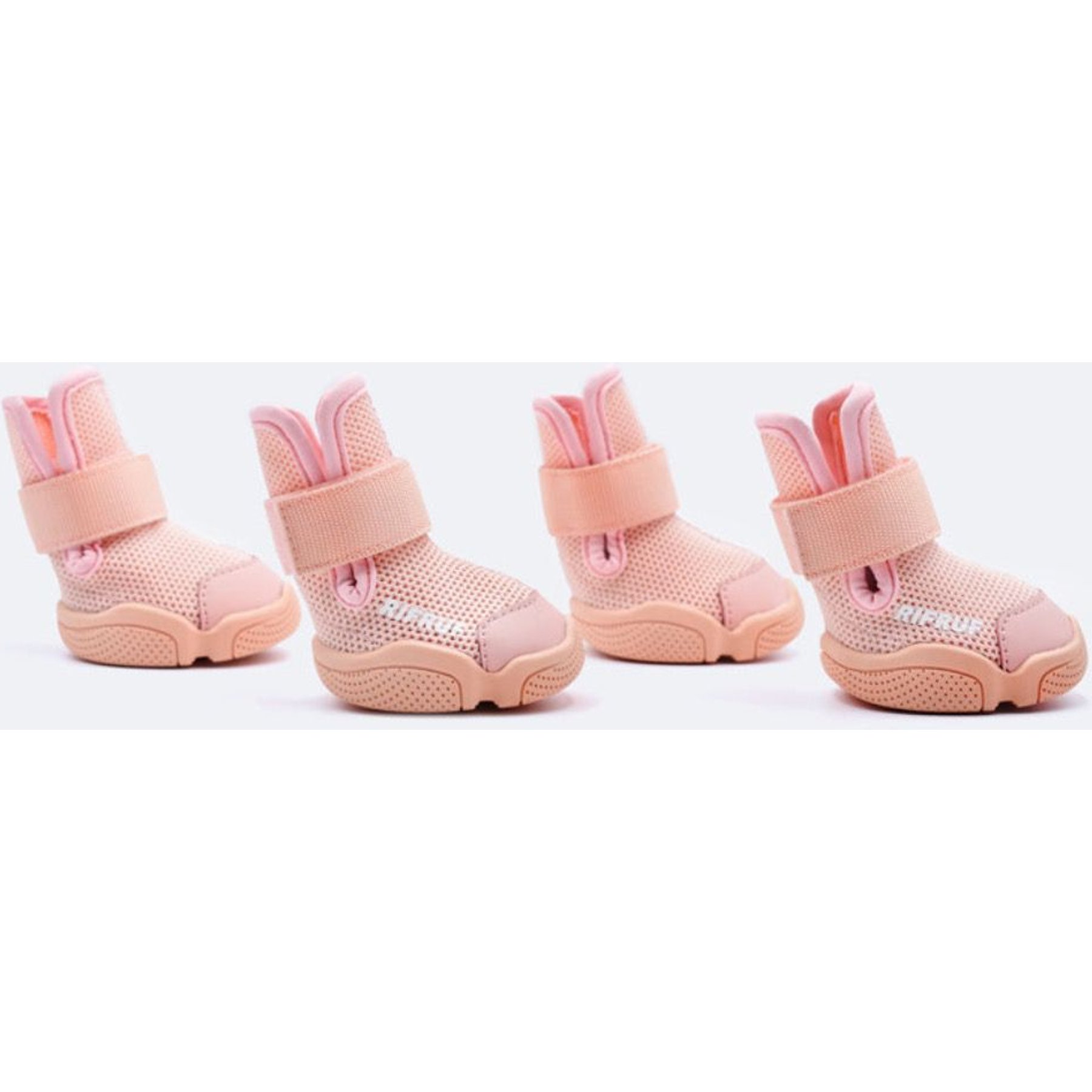 RIFRUF Caesar 1 Dog Boot, Blush, size 4
