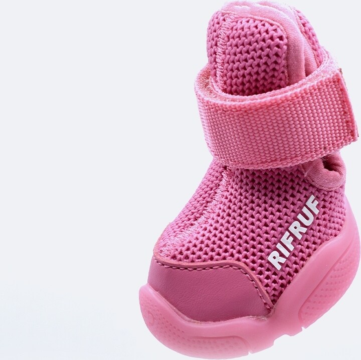 Discontinued - RIFRUF Caesar 1 Dog Boot, Raspberry, size 5 - Chewy.com