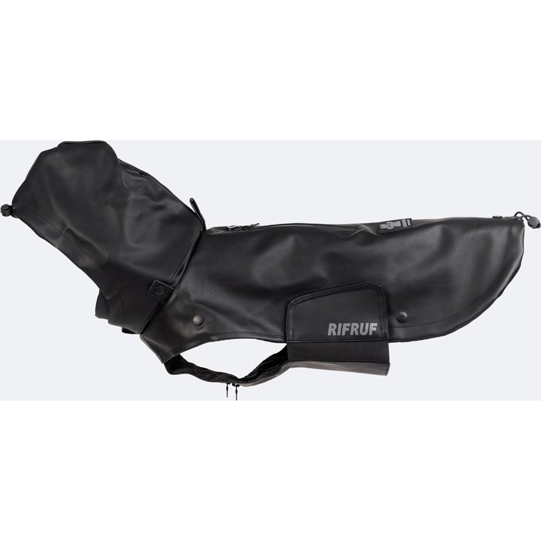 RIFRUF Stormhunter Dog Raincoat, Truffle, size 10