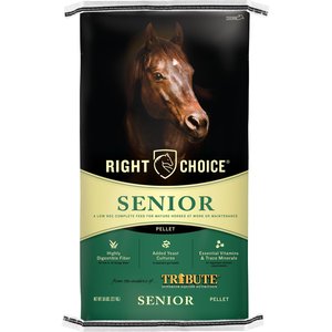 Right Choice Senior Pellet Horse Feed, 50-lb bag