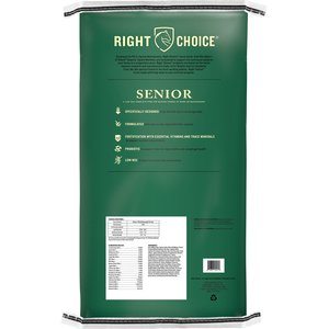Right Choice Senior Pellet Horse Feed, 50-lb bag