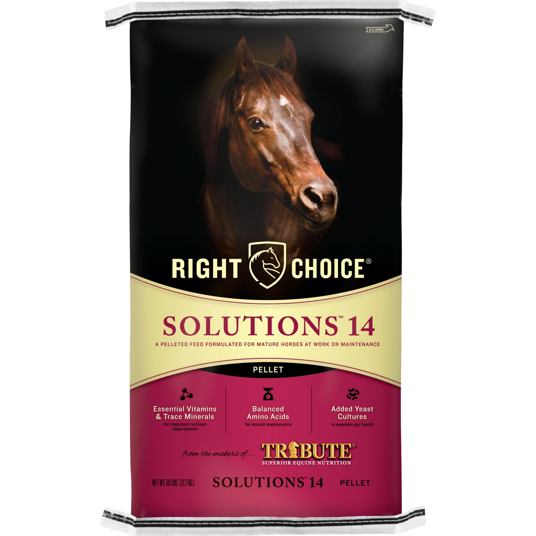 Right Choice Solutions 14 Horse Feed, 50-lb bag