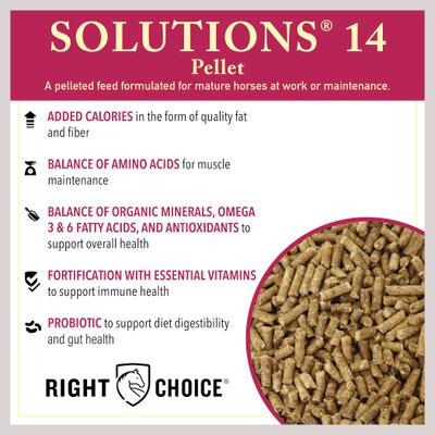 Show full view: Right Choice Solutions 14 Horse Feed, 50-lb bag slide 3 of 7