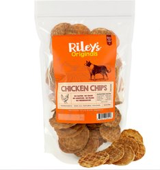 Riley's All Natural Waffles Chicken Chips Flavored Jerky Dog Treats, 16-oz bag