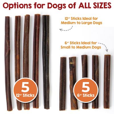 Show full view: Riley's Beef Collagen Sticks 12-inch Natural Dog Chew Treats, 5 count slide 5 of 8