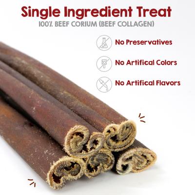 Show full view: Riley's Beef Collagen Sticks 12-inch Natural Dog Chew Treats, 5 count slide 3 of 8