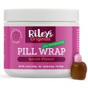 Riley's Delicious Bacon Flavored Pill Wrap Dog Treat, 4.2-oz jar