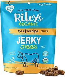 Riley's Jerky Jibbs Beef Recipe Dog Treats, 5-oz pouch
