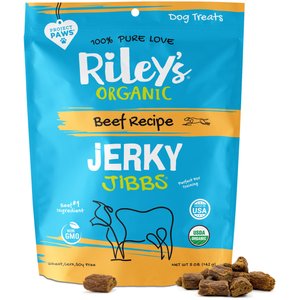 Riley's Jerky Jibbs Beef Recipe Dog Treats, 5-oz pouch