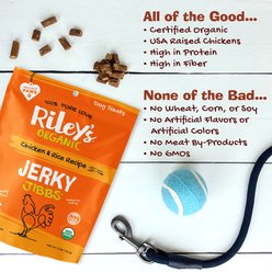 Riley's Jerky Jibbs Chicken & Rice Recipe Dog Treats, 5-oz pouch slide 2 of 5